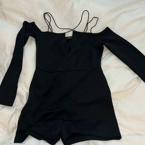 Black extra small romper